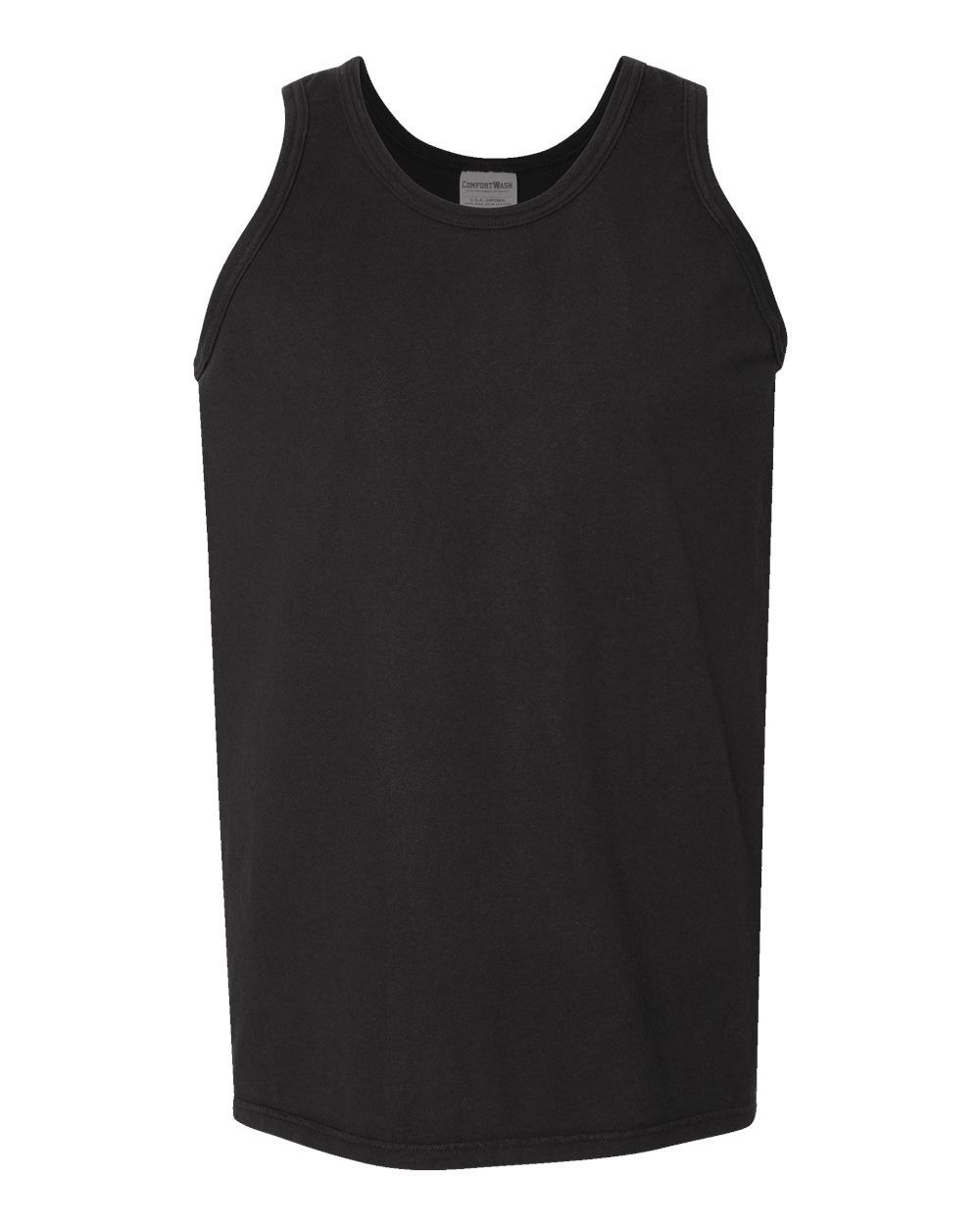 Hanes ComfortWash Garment Dyed Unisex Tank Top in Black