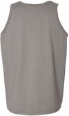 Am image of a Custom Hanes ComfortWash Garment Dyed Unisex Tank Top in Concrete Grey!