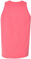 Am image of a Custom Hanes ComfortWash Garment Dyed Unisex Tank Top in Coral Craze!
