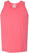 Am image of a Custom Hanes ComfortWash Garment Dyed Unisex Tank Top in Coral Craze!