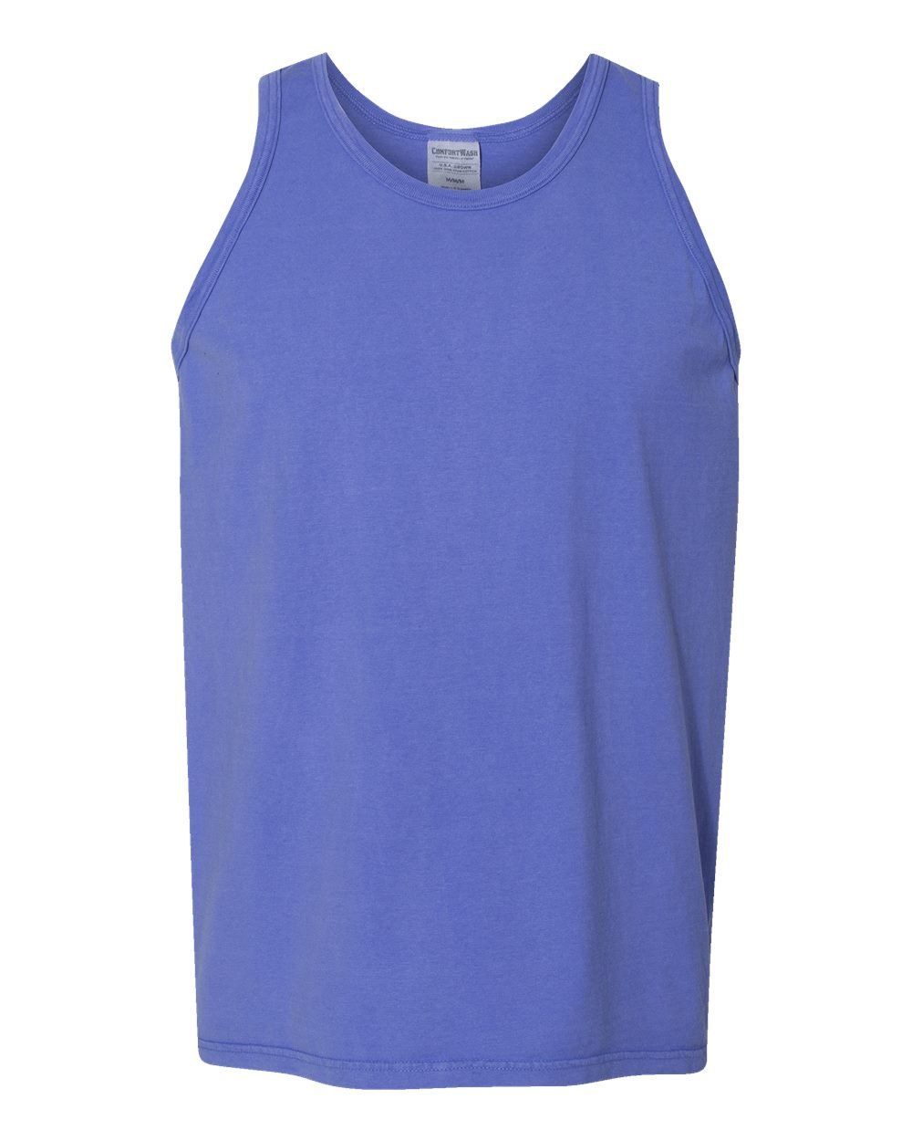Hanes ComfortWash Garment Dyed Unisex Tank Top in Deep Forte Blue