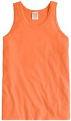 Am image of a Custom Hanes ComfortWash Garment Dyed Unisex Tank Top in Horizon Orange!
