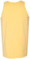 Am image of a Custom Hanes ComfortWash Garment Dyed Unisex Tank Top in Summer Squash Yellow!