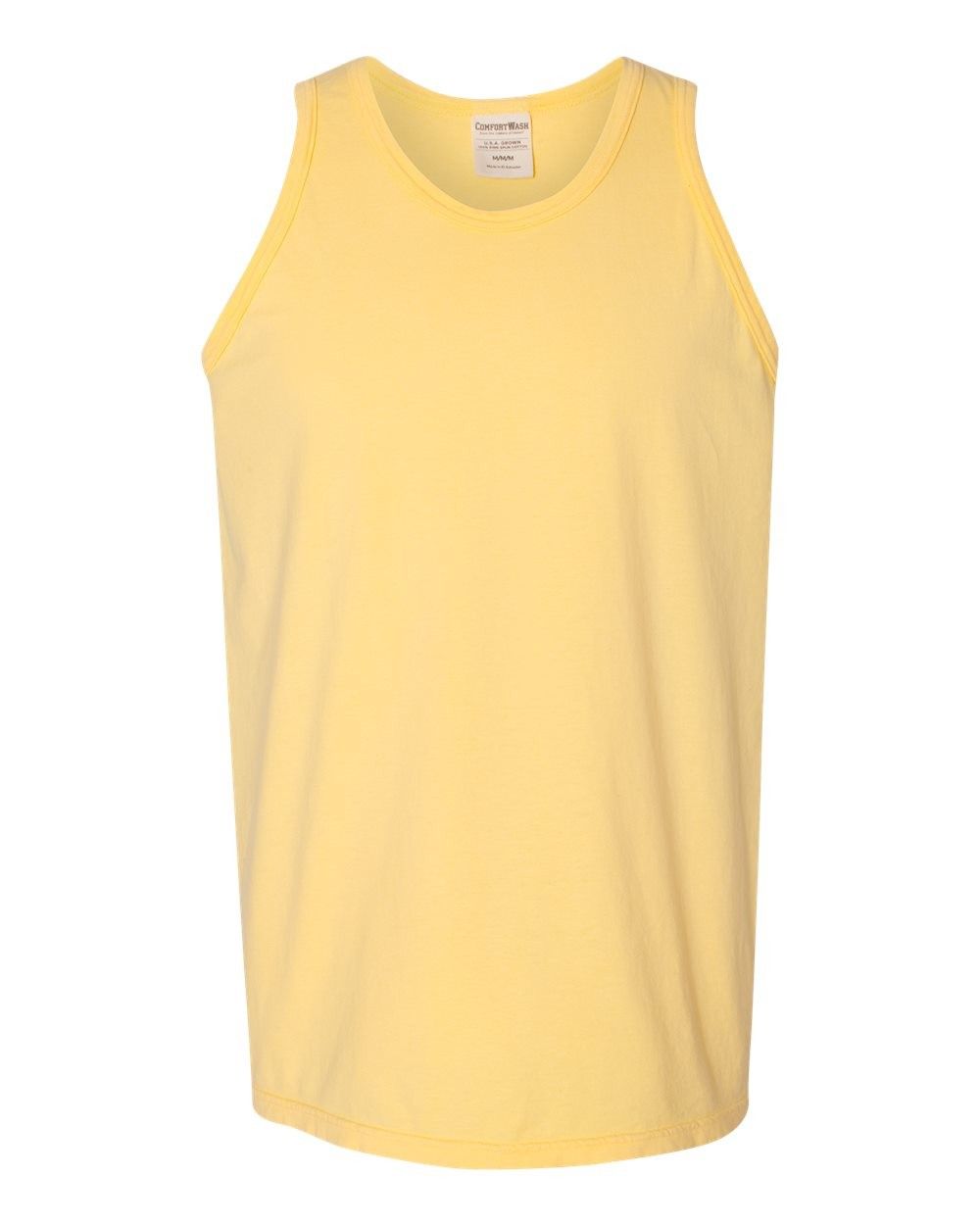 Hanes ComfortWash Garment Dyed Unisex Tank Top in Summer Squash Yellow