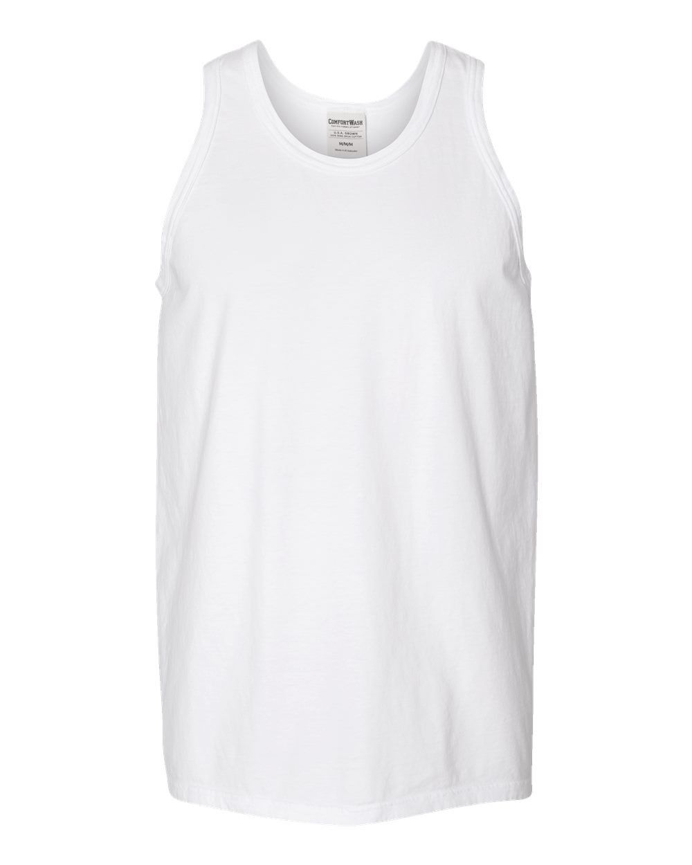 Hanes ComfortWash Garment Dyed Unisex Tank Top in White