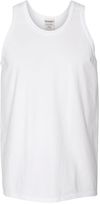 Am image of a Custom Hanes ComfortWash Garment Dyed Unisex Tank Top in White!