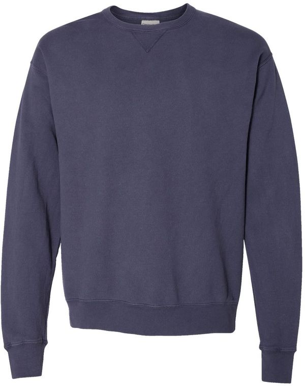 Am image of a Custom Hanes ComfortWash Garment Dyed Unisex Crewneck Sweatshirt in Anchor Slate!
