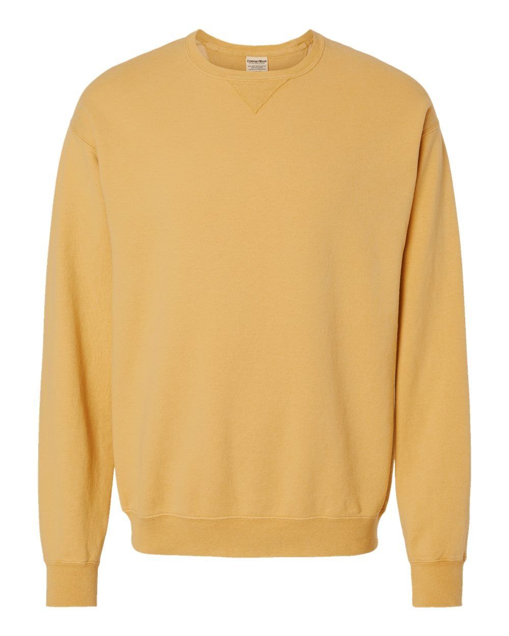Hanes ComfortWash Garment Dyed Unisex Crewneck Sweatshirt in Artisan Gold
