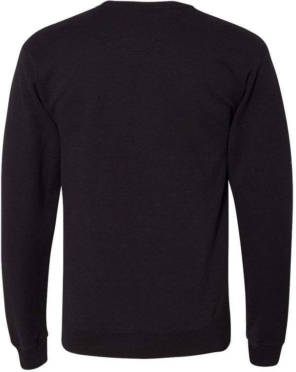 Am image of a Custom Hanes ComfortWash Garment Dyed Unisex Crewneck Sweatshirt in Black!