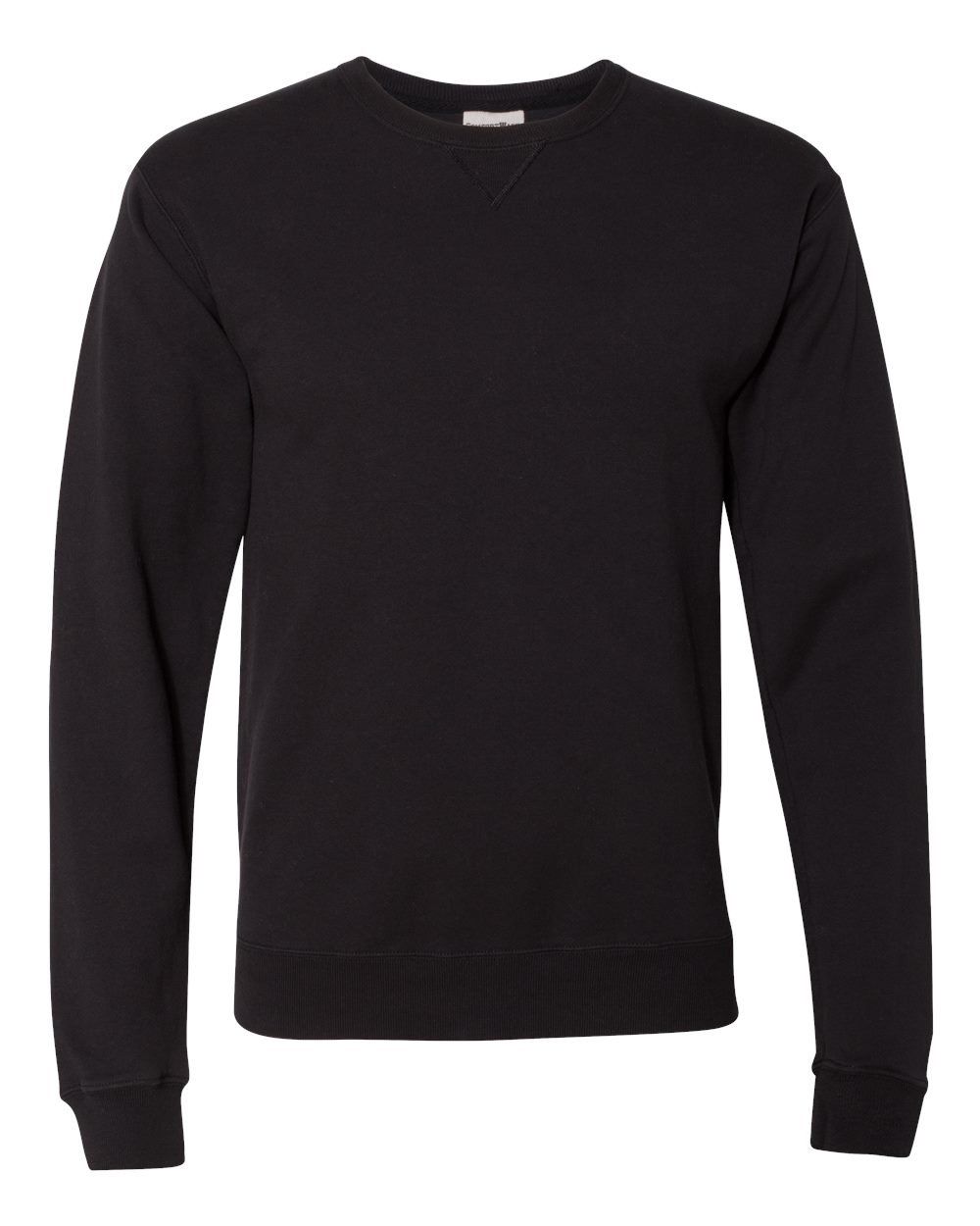 Hanes ComfortWash Garment Dyed Unisex Crewneck Sweatshirt in Black
