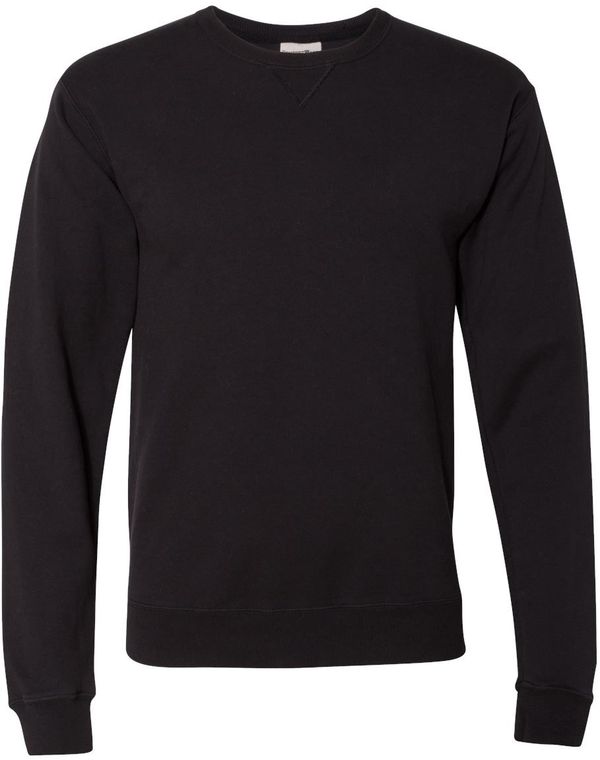 Am image of a Custom Hanes ComfortWash Garment Dyed Unisex Crewneck Sweatshirt in Black!