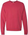 An image of a Custom Hanes ComfortWash Garment Dyed Unisex Crewneck Sweatshirt in Crimson Fall!