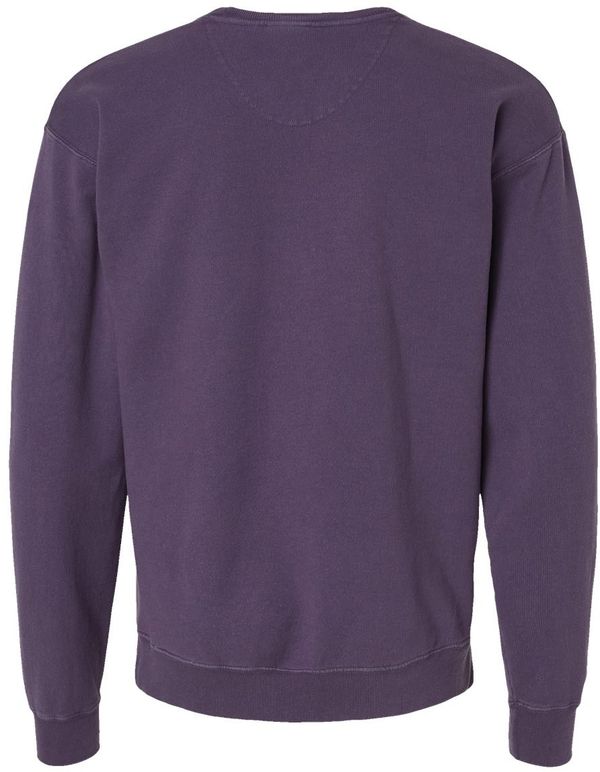 An image of a Custom Hanes ComfortWash Garment Dyed Unisex Crewneck Sweatshirt in Grape Soda!
