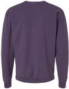 An image of a Custom Hanes ComfortWash Garment Dyed Unisex Crewneck Sweatshirt in Grape Soda!
