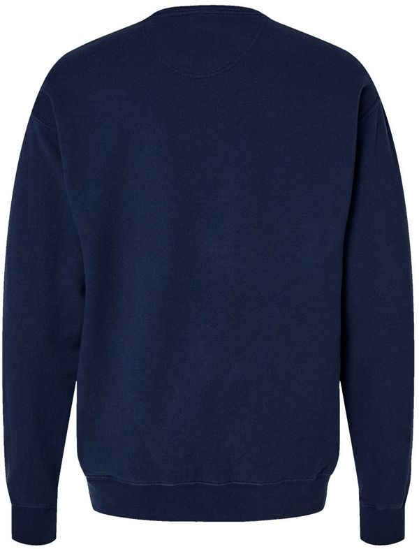 An image of a Custom Hanes ComfortWash Garment Dyed Unisex Crewneck Sweatshirt in Navy!