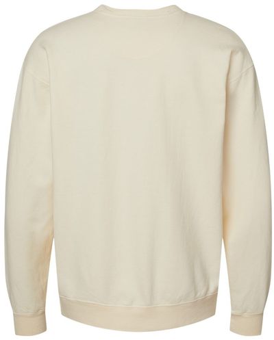 Am image of a Custom Hanes ComfortWash Garment Dyed Unisex Crewneck Sweatshirt in Parchment!