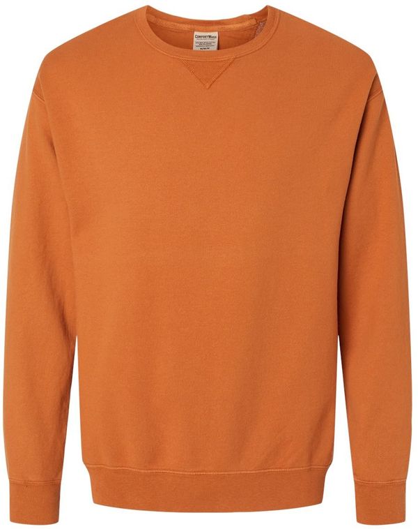An image of a Custom Hanes ComfortWash Garment Dyed Unisex Crewneck Sweatshirt in Texas Orange!