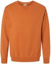 An image of a Custom Hanes ComfortWash Garment Dyed Unisex Crewneck Sweatshirt in Texas Orange!