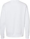 Am image of a Custom Hanes ComfortWash Garment Dyed Unisex Crewneck Sweatshirt in White!
