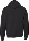 Am image of a Custom Hanes ComfortWash Garment Dyed Unisex Hooded Sweatshirt in Black!