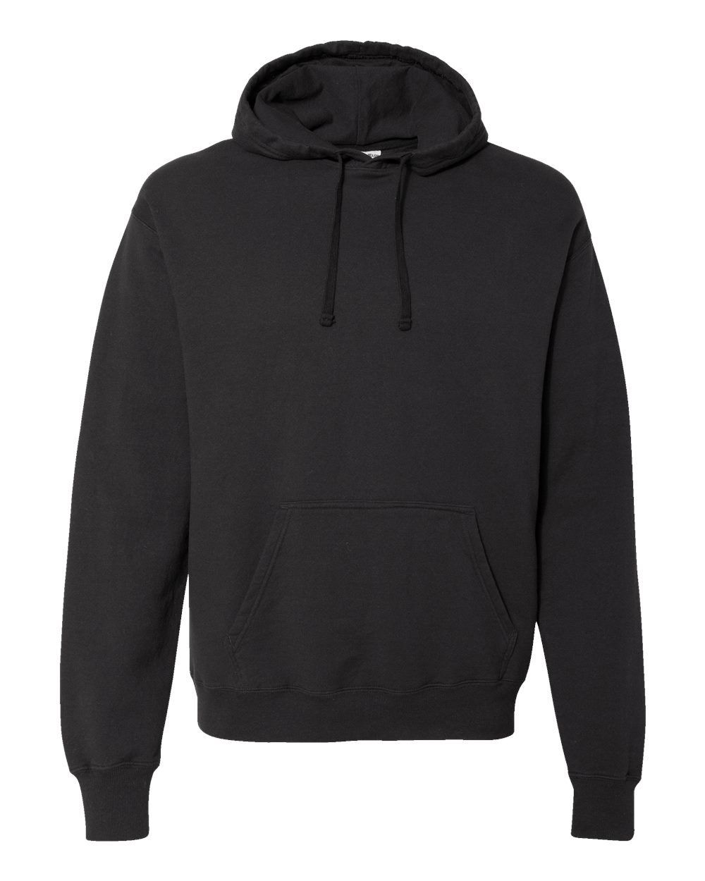 Hanes ComfortWash Garment Dyed Unisex Hooded Sweatshirt in Black