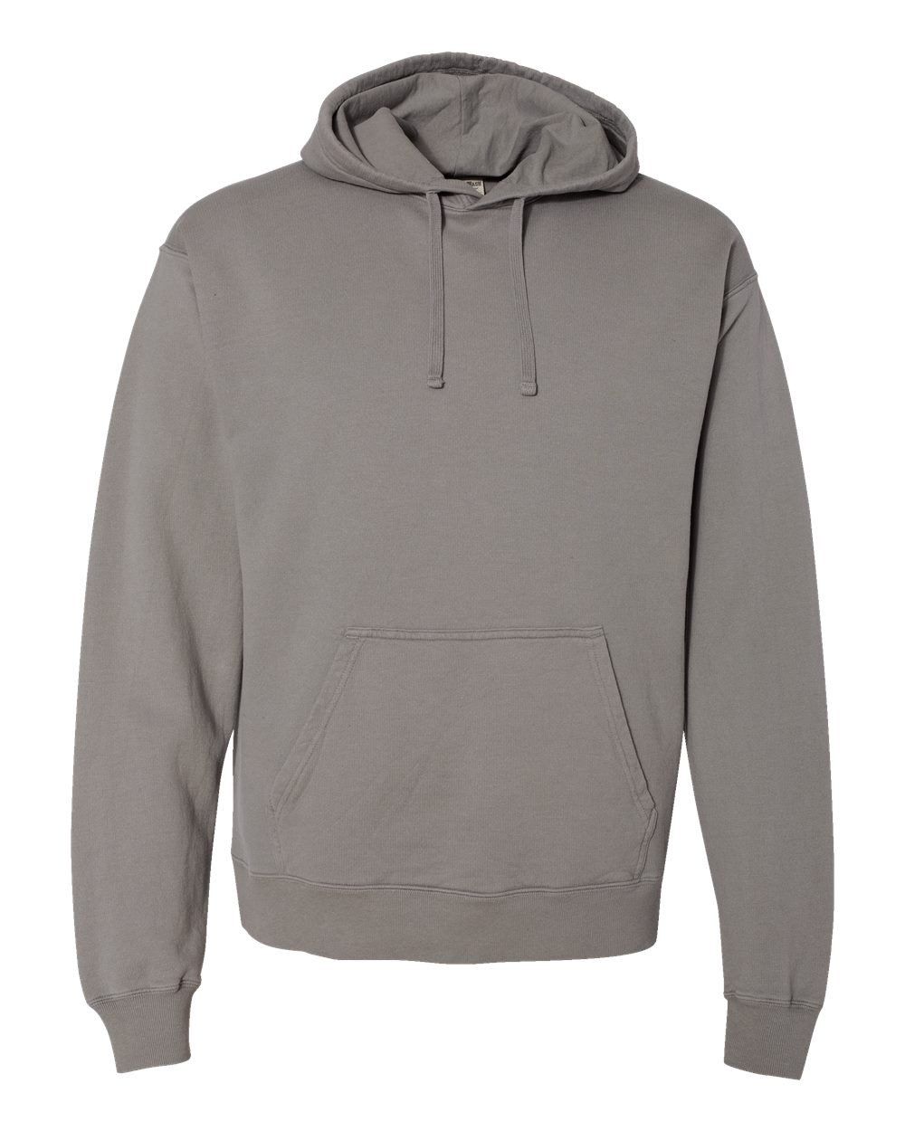 Hanes ComfortWash Garment Dyed Unisex Hooded Sweatshirt in Concrete Grey