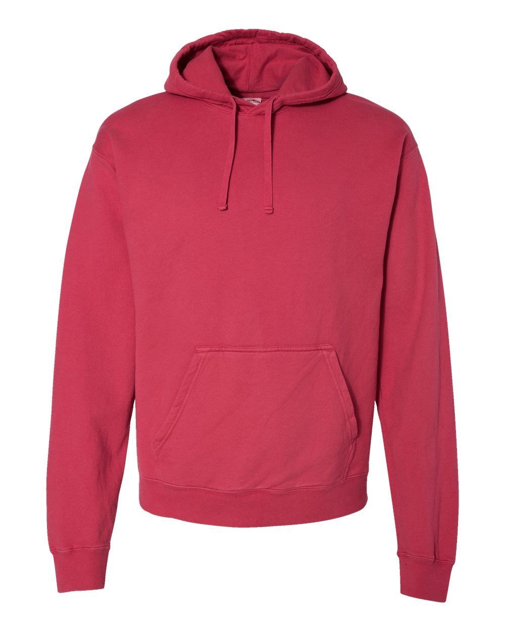 Hanes ComfortWash Garment Dyed Unisex Hooded Sweatshirt in Crimson Fall