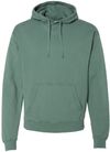 Am image of a Custom Hanes ComfortWash Garment Dyed Unisex Hooded Sweatshirt in Cypress Green!