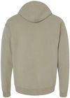 Am image of a Custom Hanes ComfortWash Garment Dyed Unisex Hooded Sweatshirt in Faded Fatigue!
