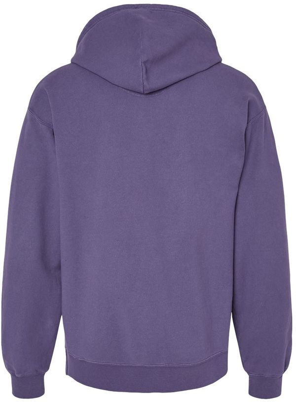 Am image of a Custom Hanes ComfortWash Garment Dyed Unisex Hooded Sweatshirt in Grape Soda!