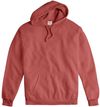 An image of a Custom Hanes ComfortWash Garment Dyed Unisex Hooded Sweatshirt in Nantucket Red!