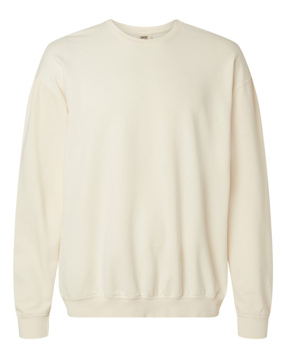 Comfort Colors Garment Dyed Lightweight Fleece Crewneck Sweatshirt in Ivory