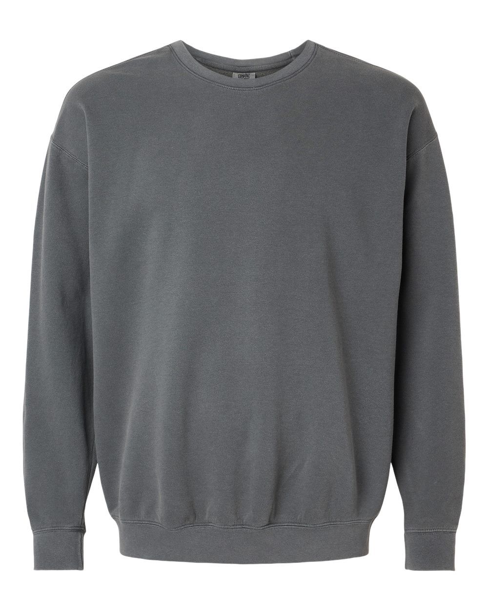 Comfort Colors Garment Dyed Lightweight Fleece Crewneck Sweatshirt in Pepper
