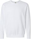 Am image of a Custom Comfort Colors Garment Dyed Lightweight Fleece Crewneck Sweatshirt in White!