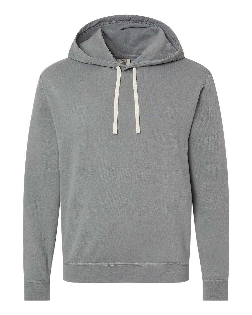 Comfort Colors Garment Dyed Lightweight Fleece Hooded Sweatshirt in Grey