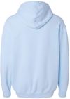Am image of a Custom Comfort Colors Garment Dyed Lightweight Fleece Hooded Sweatshirt in Hydrangea!