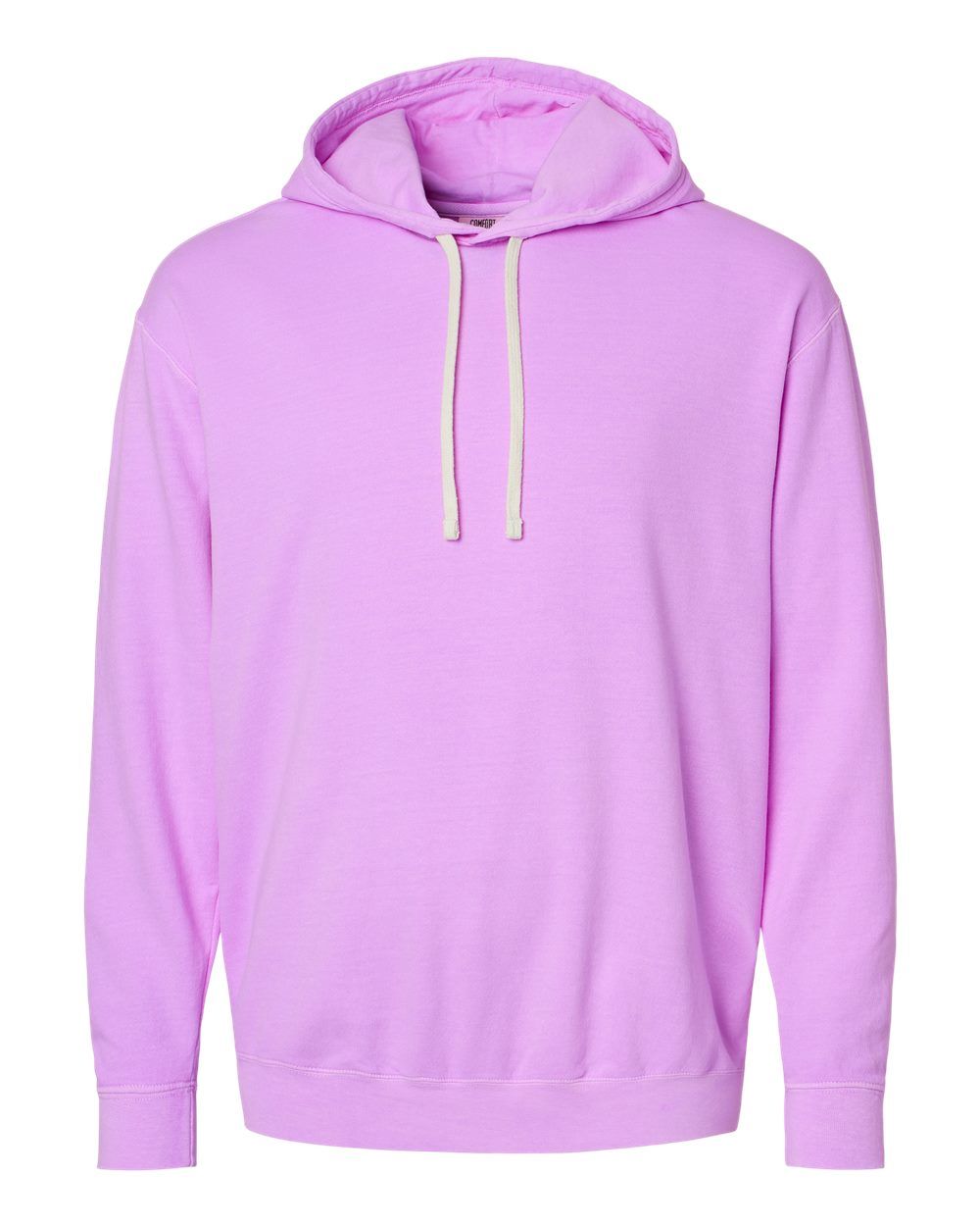 Comfort Colors Garment Dyed Lightweight Fleece Hooded Sweatshirt in Neon Violet