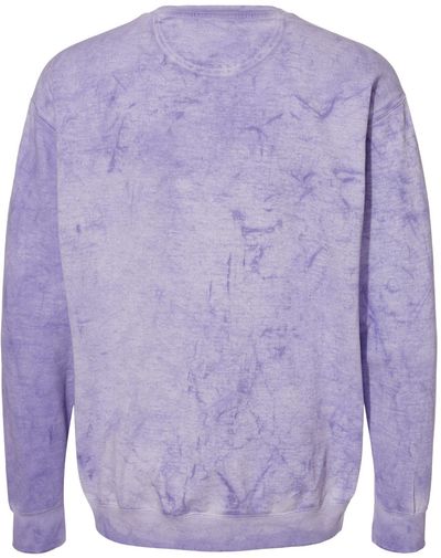 Am image of a Custom Comfort Colors Colorblast Crewneck Sweatshirt in Amethyst!