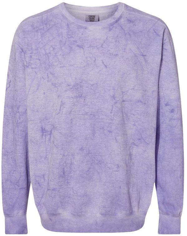 Am image of a Custom Comfort Colors Colorblast Crewneck Sweatshirt in Amethyst!