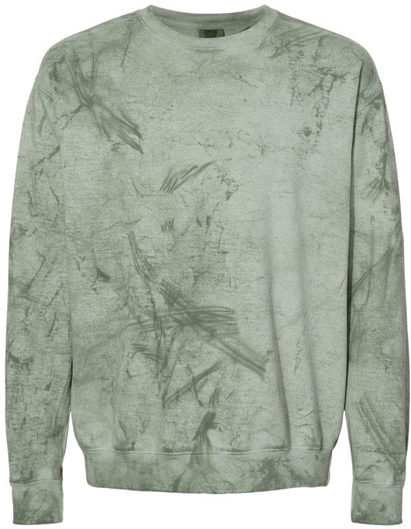 An image of a Custom Comfort Colors Colorblast Crewneck Sweatshirt in Fern!
