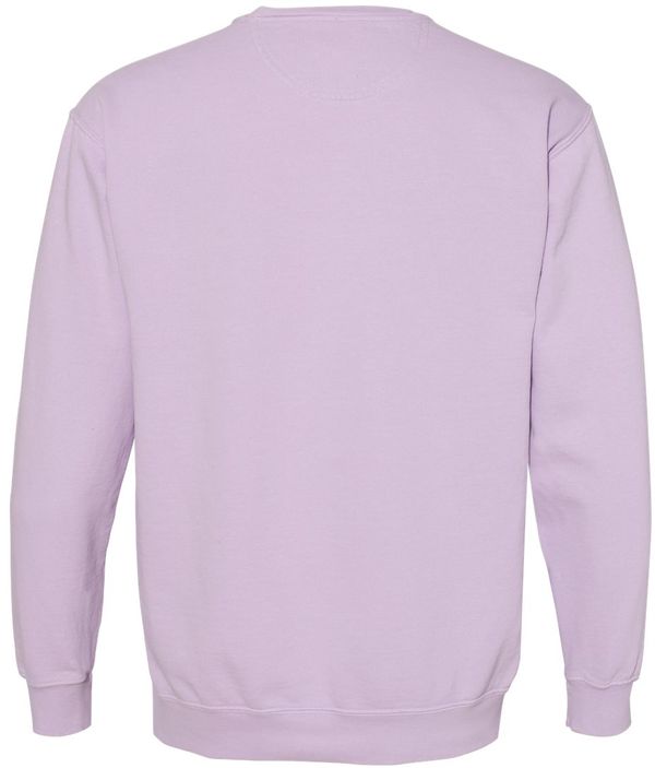 An image of a Custom Comfort Colors Garment Dyed Sweatshirt in Orchid!