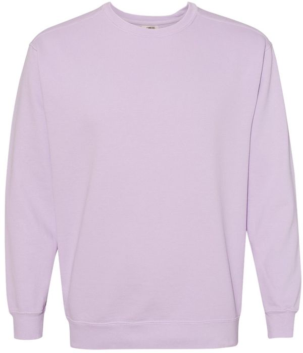An image of a Custom Comfort Colors Garment Dyed Sweatshirt in Orchid!