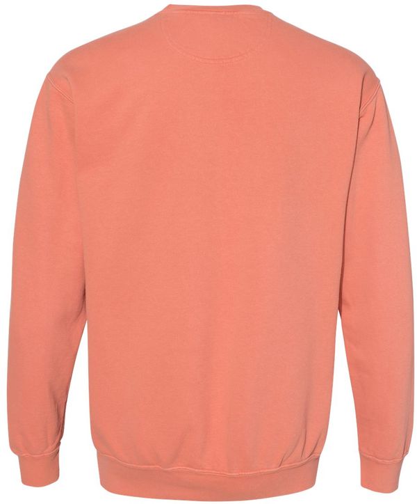 An image of a Custom Comfort Colors Garment Dyed Sweatshirt in Terracotta!