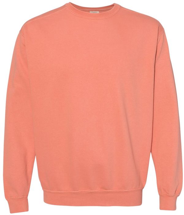An image of a Custom Comfort Colors Garment Dyed Sweatshirt in Terracotta!
