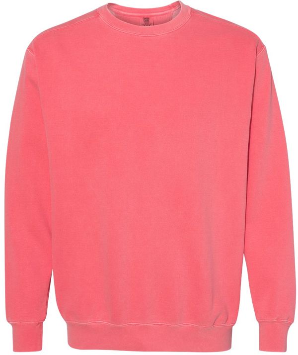 An image of a Custom Comfort Colors Garment Dyed Sweatshirt in Watermelon!