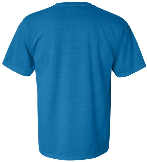 An image of a Custom Comfort Colors Heavyweight Ring Spun Tee in Royal Caribe!