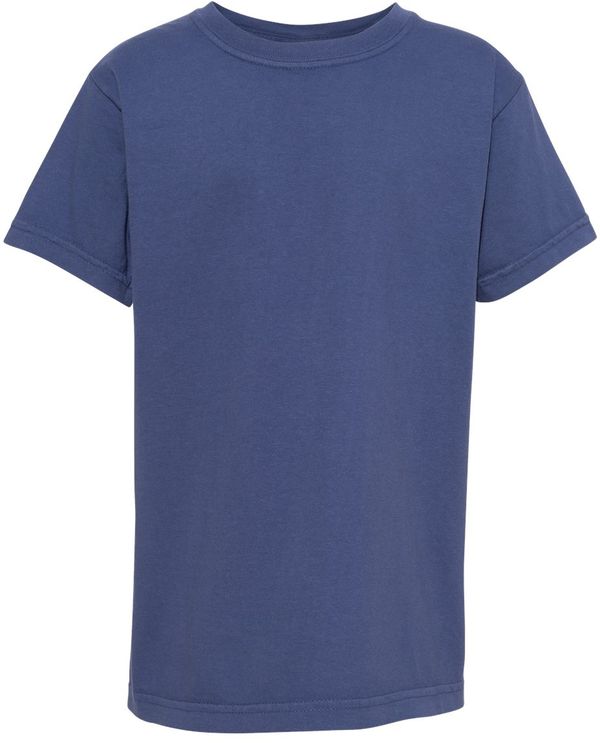 An image of a Custom Comfort Colors Garment Dyed Youth Heavyweight T Shirt in China Blue!