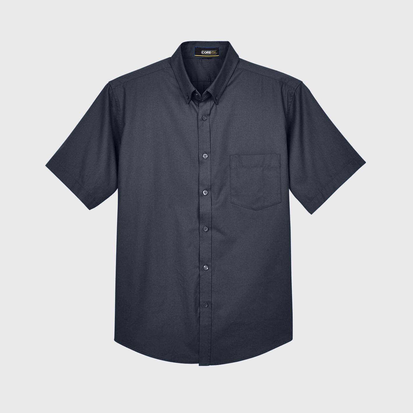 An image of custom Core 365 button down shirts that you can screen print or embroider your logo on!