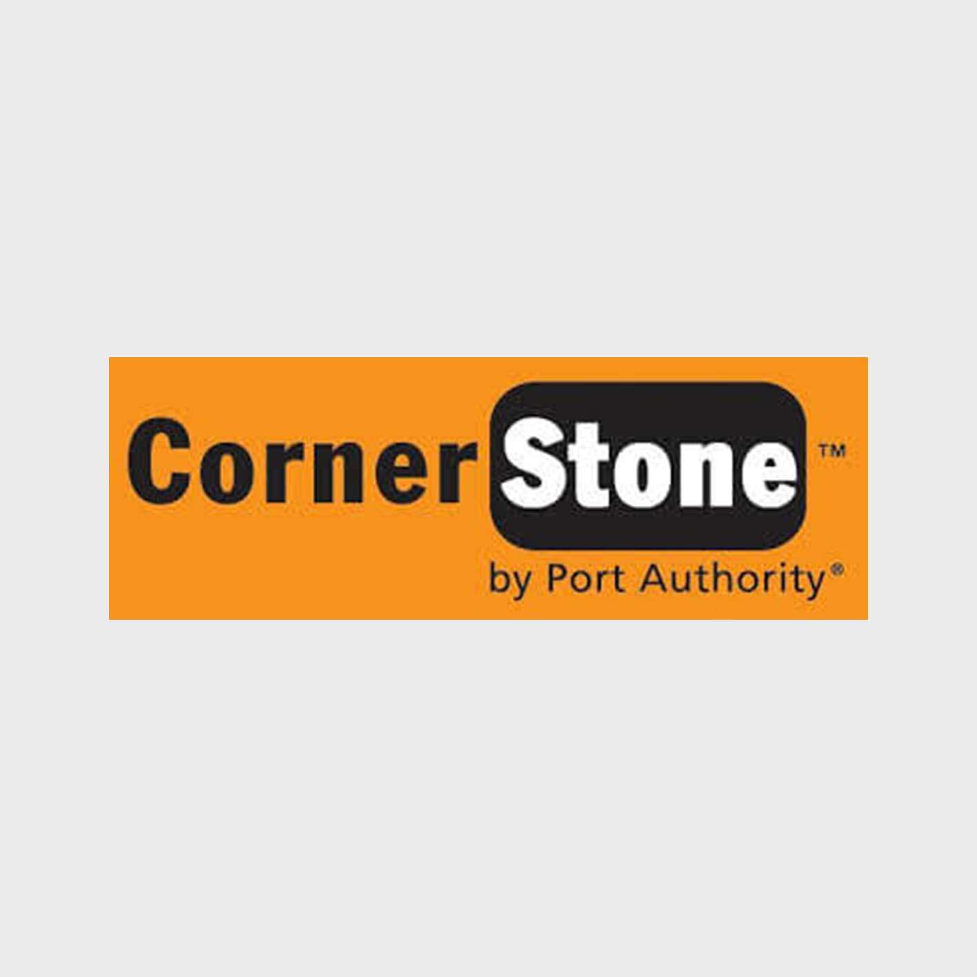 Image of the Corner Stone brand you can screen print and embroider on
