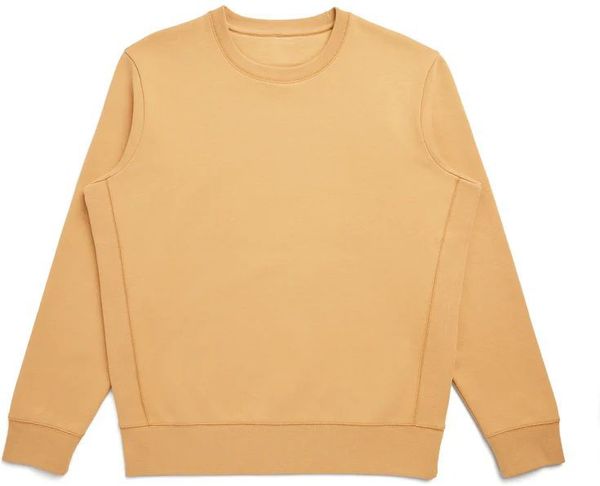 Am image of a Custom Original Favorites GOTS® Organic Cotton Crewneck Sweatshirt in Camel!